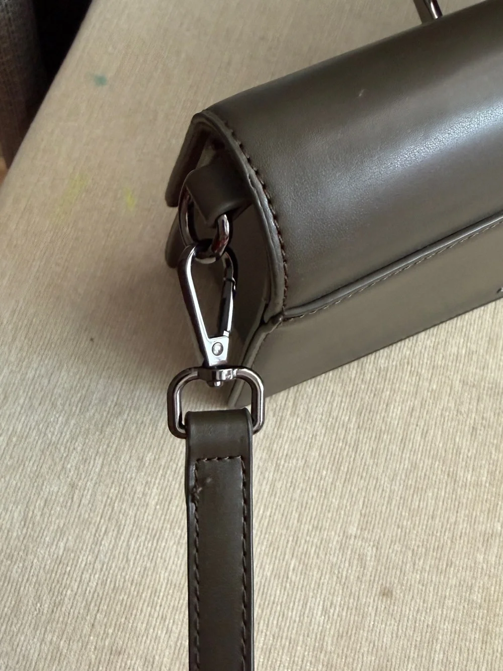 Classic Olive Green Crossbody Bag